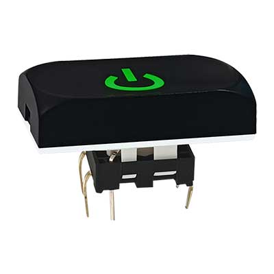 TS15輕觸帶燈開關長方形上蓋