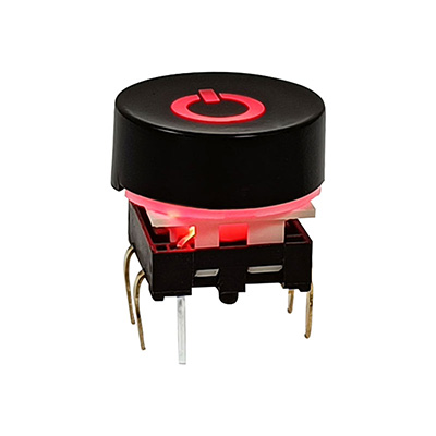 TS15輕觸帶燈開關圓形上蓋