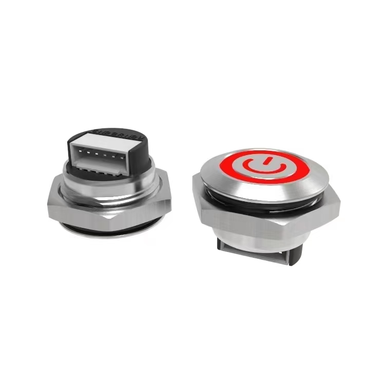 PBM-16Q輕觸短款三色燈按鈕